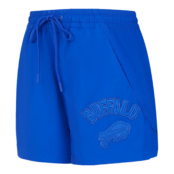 Ladies Buffalo Bills Pro Standard Triple Royal Woven Short In Blue - Front Left View