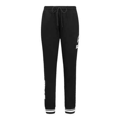 Buffalo Bills Pro Standard Ladies Pearl Fleece Pants In Black & White - Front View