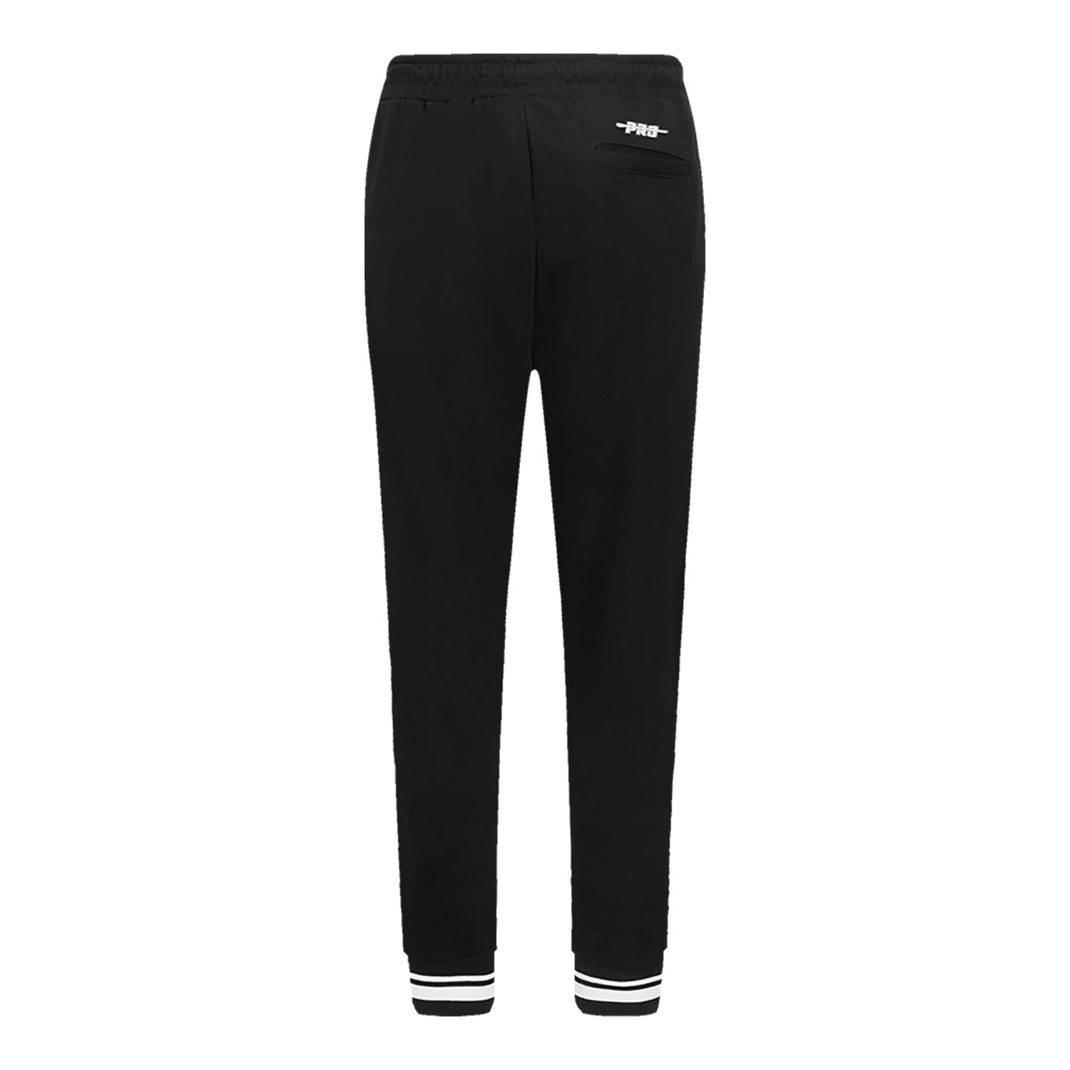 Buffalo Bills Pro Standard Ladies Pearl Fleece Pants In Black & White - Back View