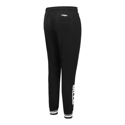 Buffalo Bills Pro Standard Ladies Pearl Fleece Pants In Black & White - Back View