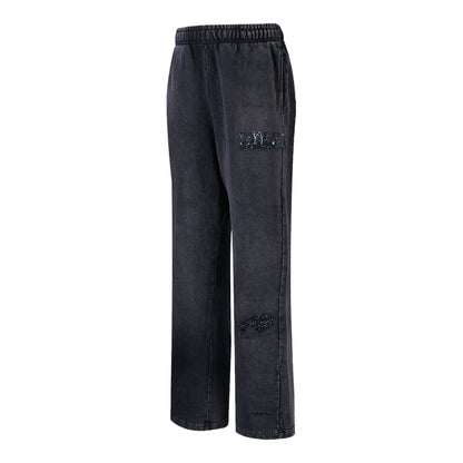 Ladies Buffalo Bills Pro Standard Crystalline Wash Pants In Black - Side View