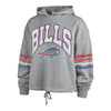 '47 Brand Ladies Buffalo Bills Bennett Hooded Fleece In Grey - Front View