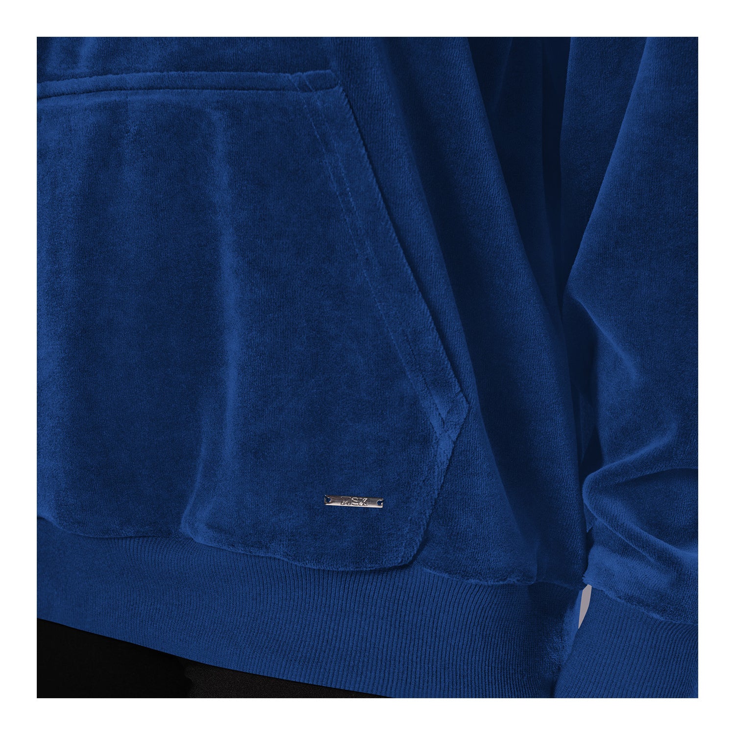 Ladies Tonal Bills Hoodie In Blue - Material View