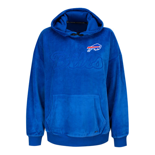 Ladies Tonal Bills Hoodie In Blue - Front View