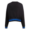 Ladies Bills Pro Standard Stripe Cuff Crewneck Sweatshirt In Black - Back View