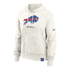 Bills Women's Nike Gym Vintage Hoodie In White - Front View
