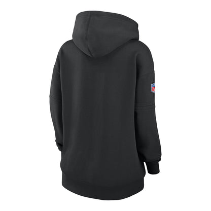 Buffalo Bills Nike Ladies Crucial Catch Sweatshirt In Black - Back View