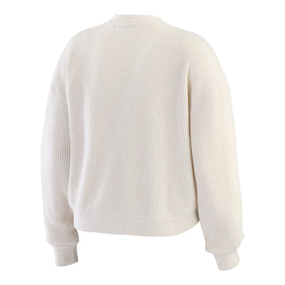 Bills Casual Dropped Shoulder Sweater by WEAR by Erin Andrews In White - Back View