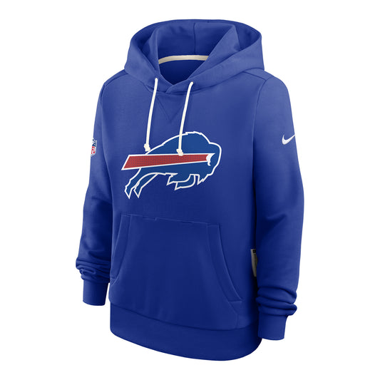 Ladies Buffalo Bills Nike Sideline Dri-FIT Hoodie In Blue - Front View
