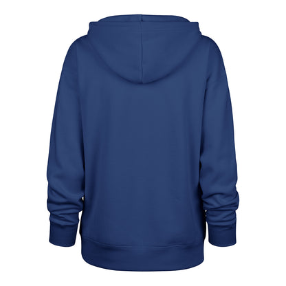 Ladies Buffalo Bills '47 Brand "Destiny Is Calling" Headline Hoodie In Blue - Back View