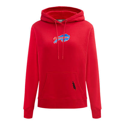 Ladies Buffalo Bills Pro Standard Classic Icon Hooded Sweatshirt In Red - Front View