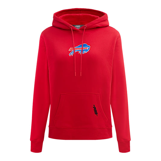 Ladies Buffalo Bills Pro Standard Classic Icon Hooded Sweatshirt In Red - Front View