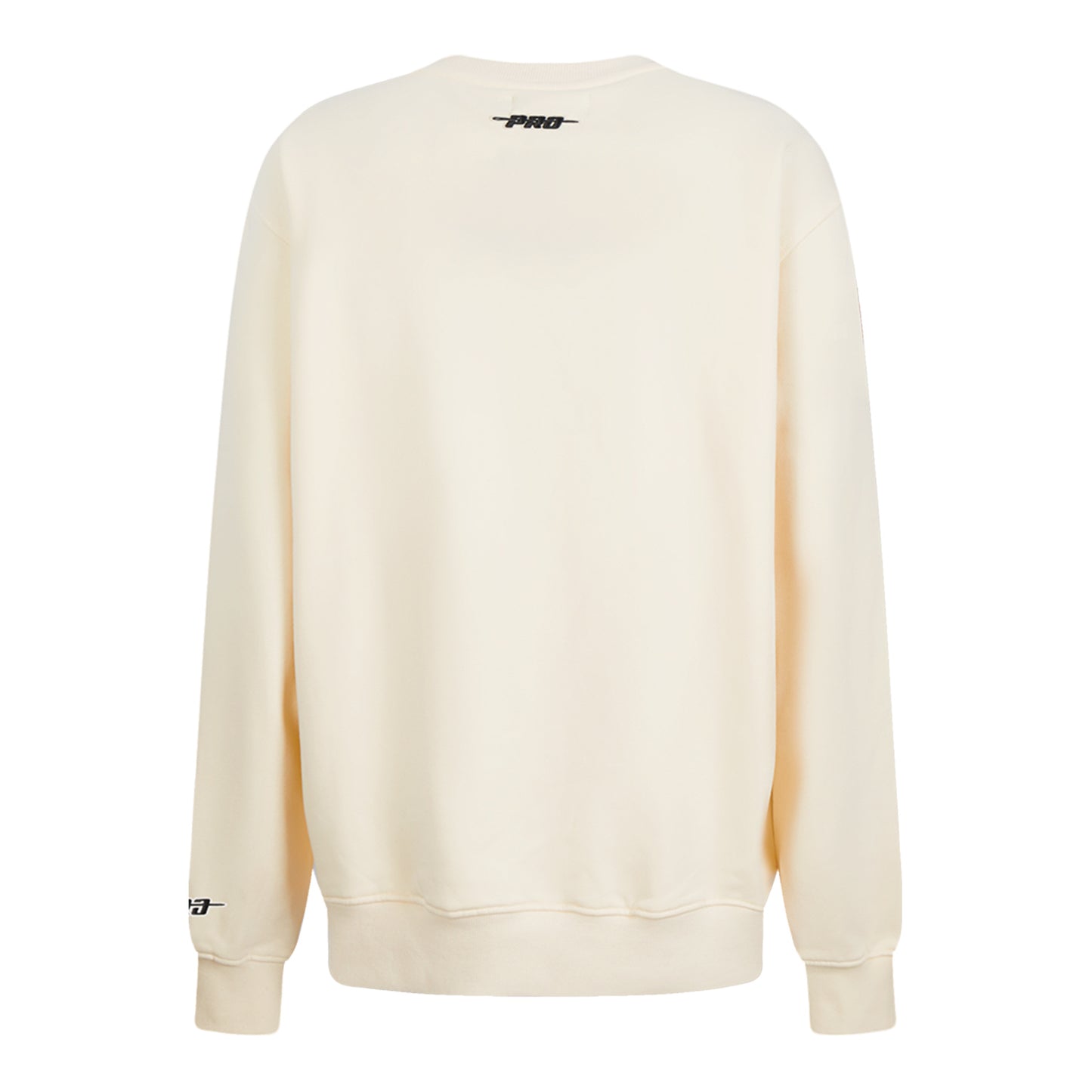 Ladies Buffalo Bills Pro Standard Classic Icon Crewneck Sweatshirt In Cream - Back View