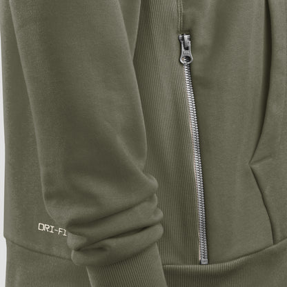 Ladies Buffalo Bills Nike 25 Salute to Service Hoodie In Green - Material View