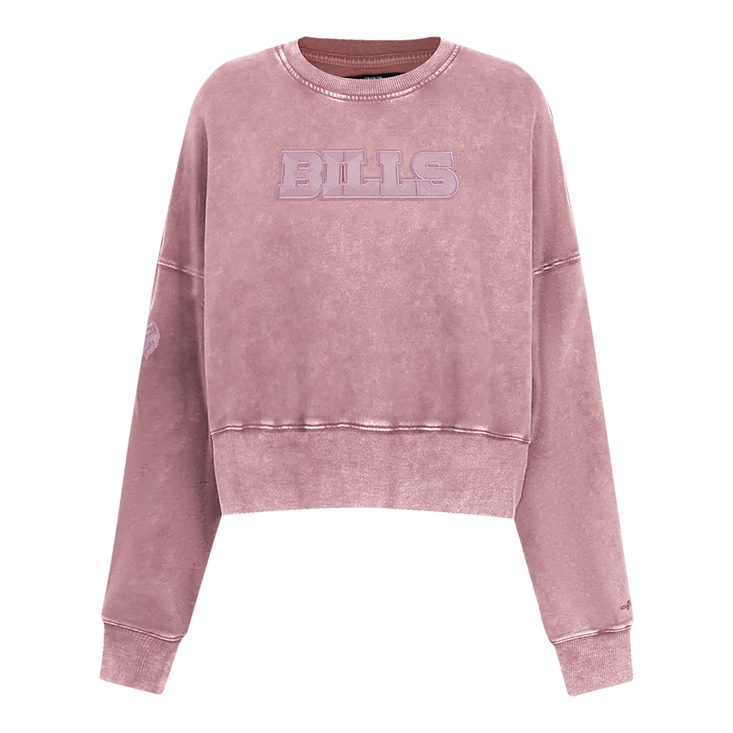 Ladies Bills Washed Classic Crewneck In Pink - Front View