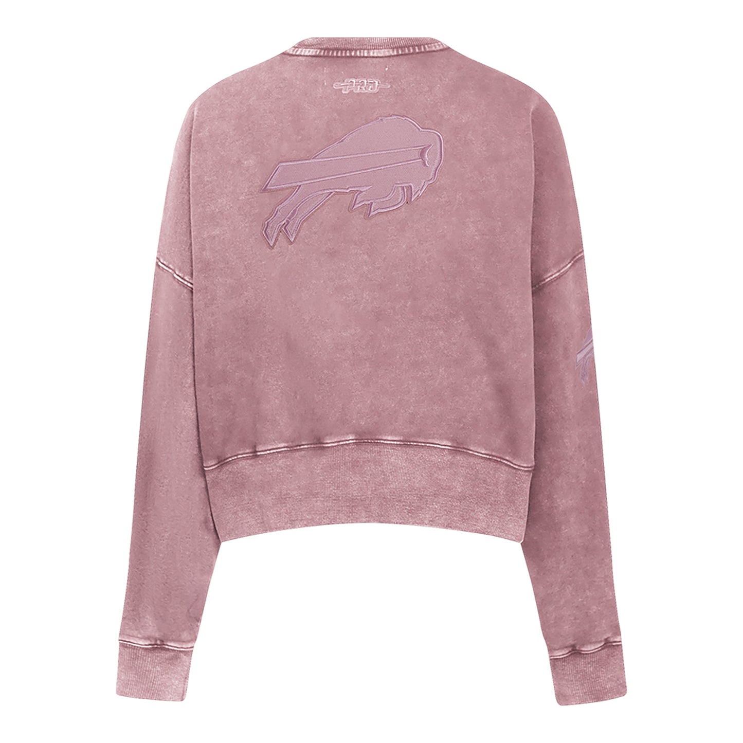 Ladies Bills Washed Classic Crewneck In Pink - Back View