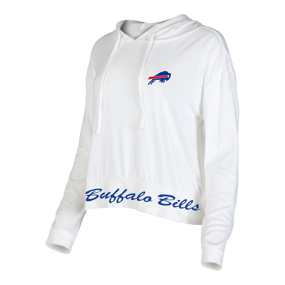 Lids Buffalo Bills DKNY Sport Women's Bobbi Color Blocked Pullover Hoodie -  White/Royal