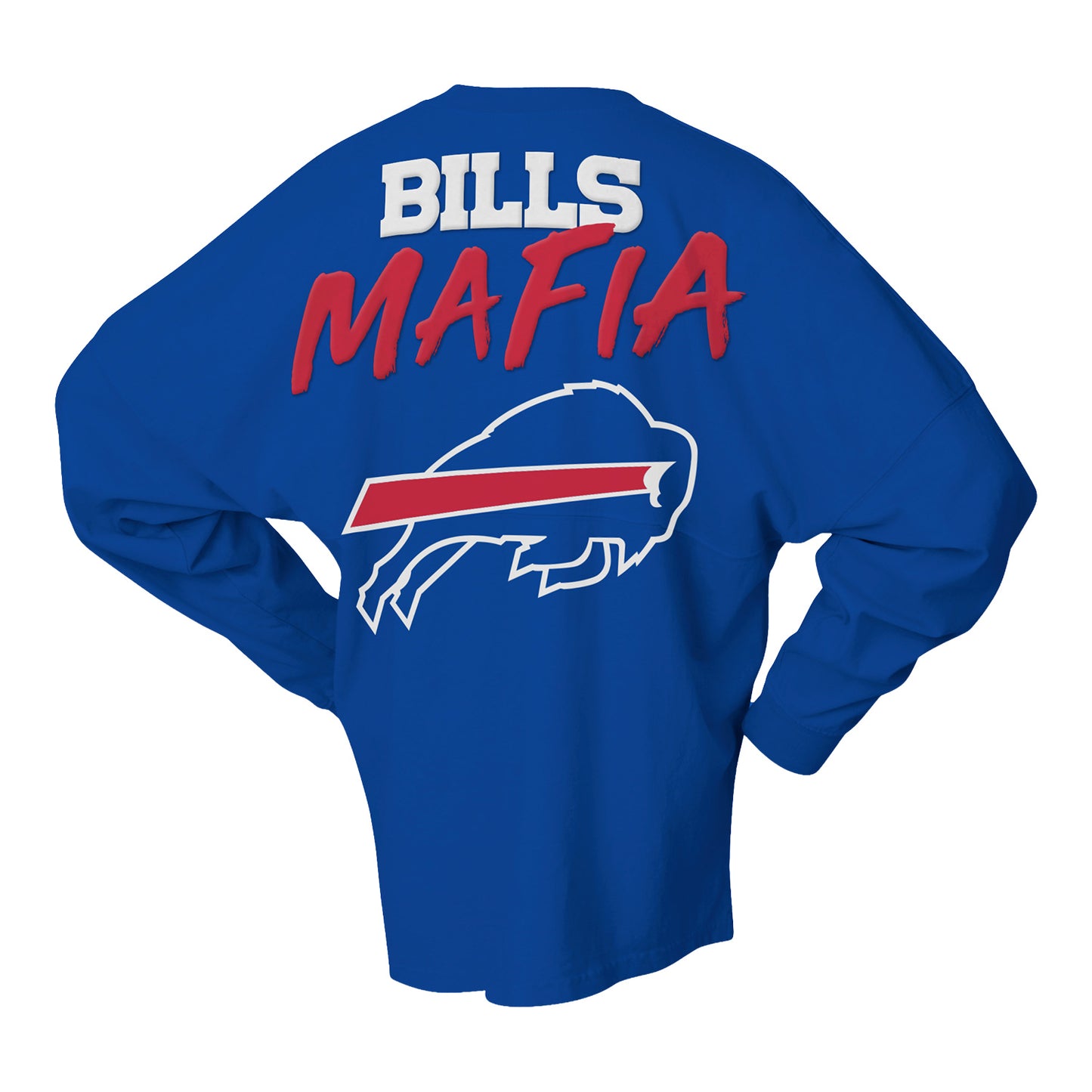 Ladies Bills Mafia Spirit Jersey In Blue -Back View