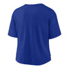 Ladies Bills Nike Boxy Crop Pocket T-Shirt In Blue - Back View