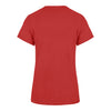 Ladies '47 Brand Bills Mafia Distressed T-Shirt In Red & Blue - Back View