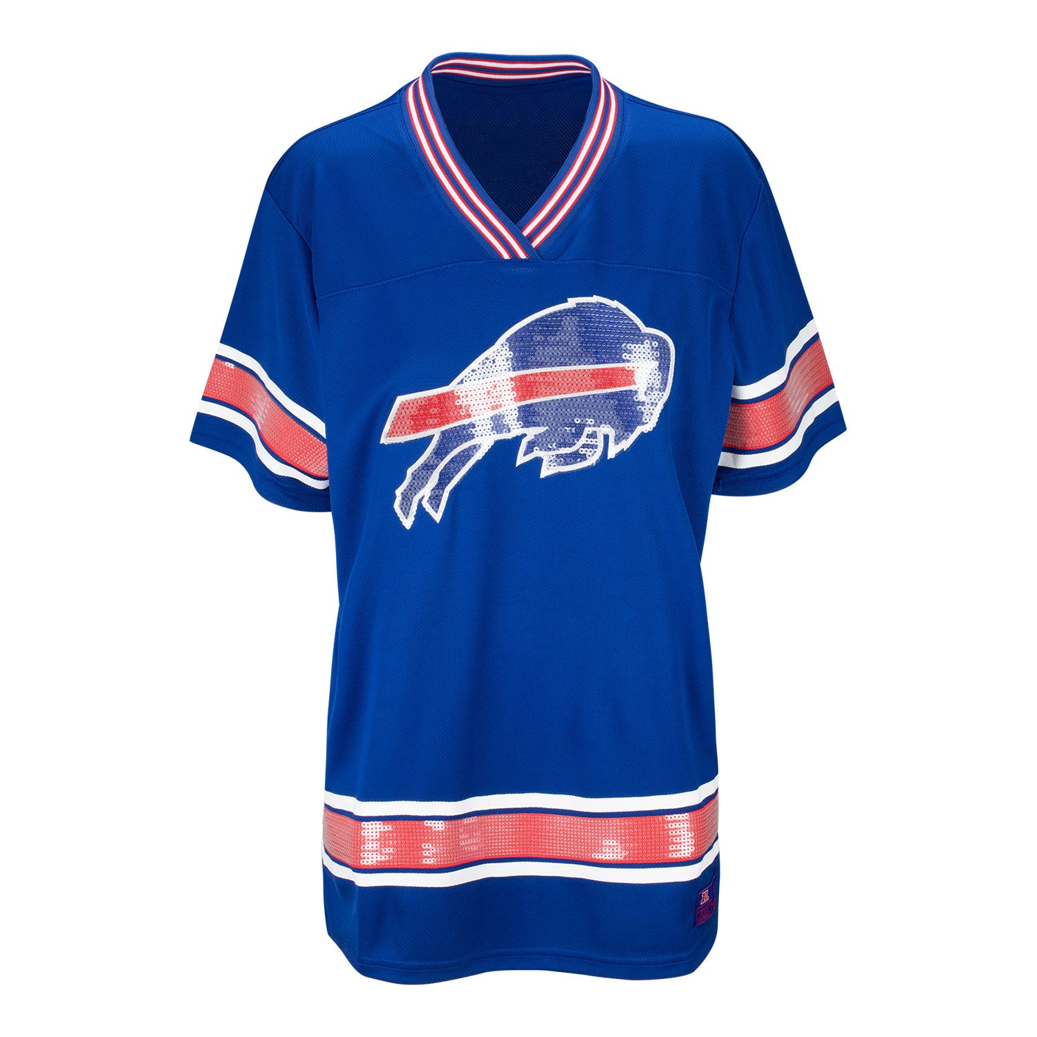 Icer Ladies Buffalo Bills Time to Shine Sequin Jersey | The Bills