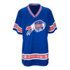 Icer Ladies Buffalo Bills Time to Shine Sequin Jersey In Blue - Front View