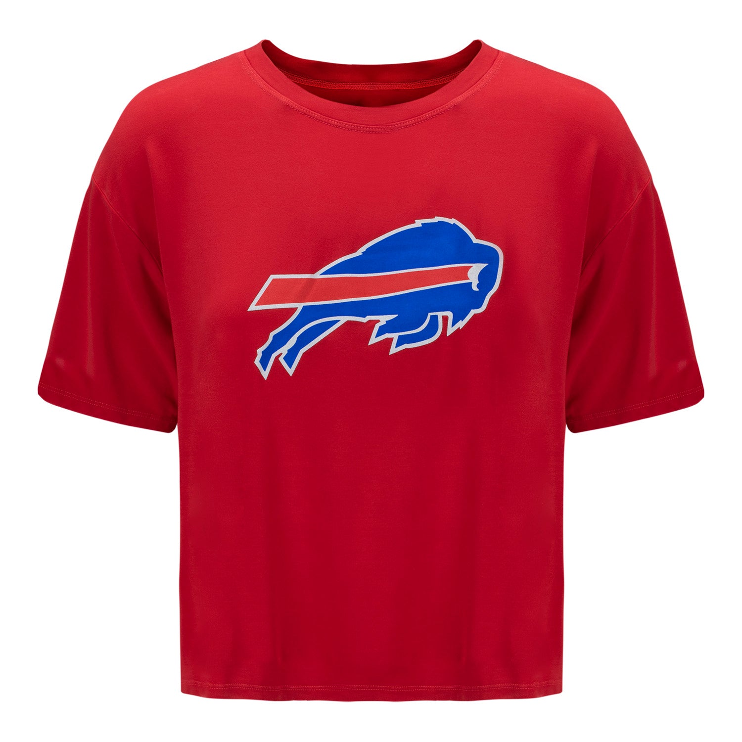 Ladies Buffalo Bills Certo Logo Crop T-Shirt