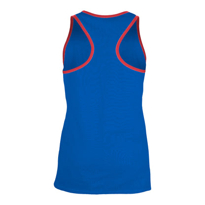 Ladies New Era Racerback Bills Tank In Blue - Back View