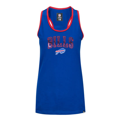 Ladies New Era Racerback Bills Tank In Blue - Front View