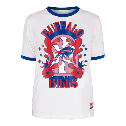 Buffalo Bills New Era Ladies T-shirt In White - Front View