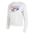 Ladies Concept Sports Buffalo Bills Mainstream Sleigh Long Sleeve T-Shirt In White - Front View