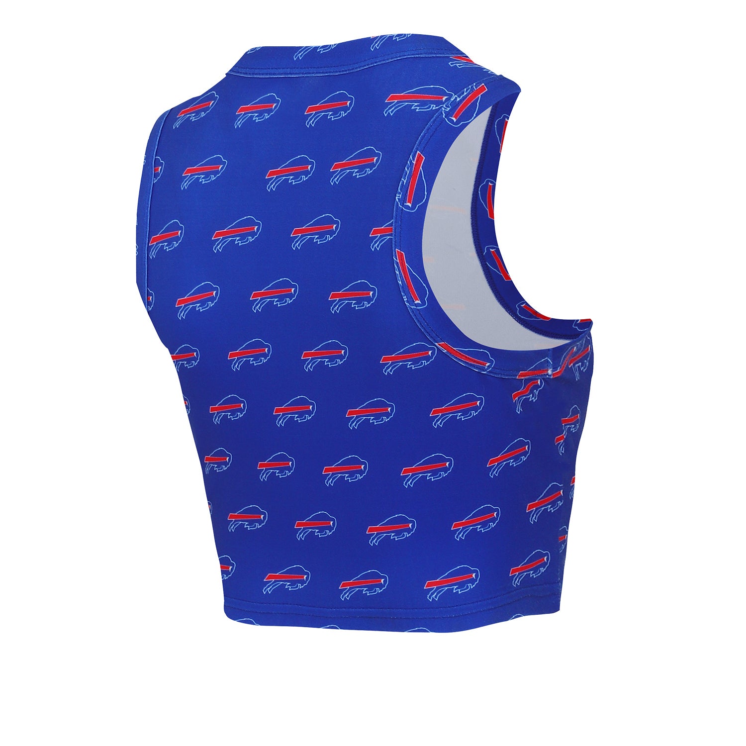 Buffalo Bills Ladies Crop Tank and Short Set - Tank Back View