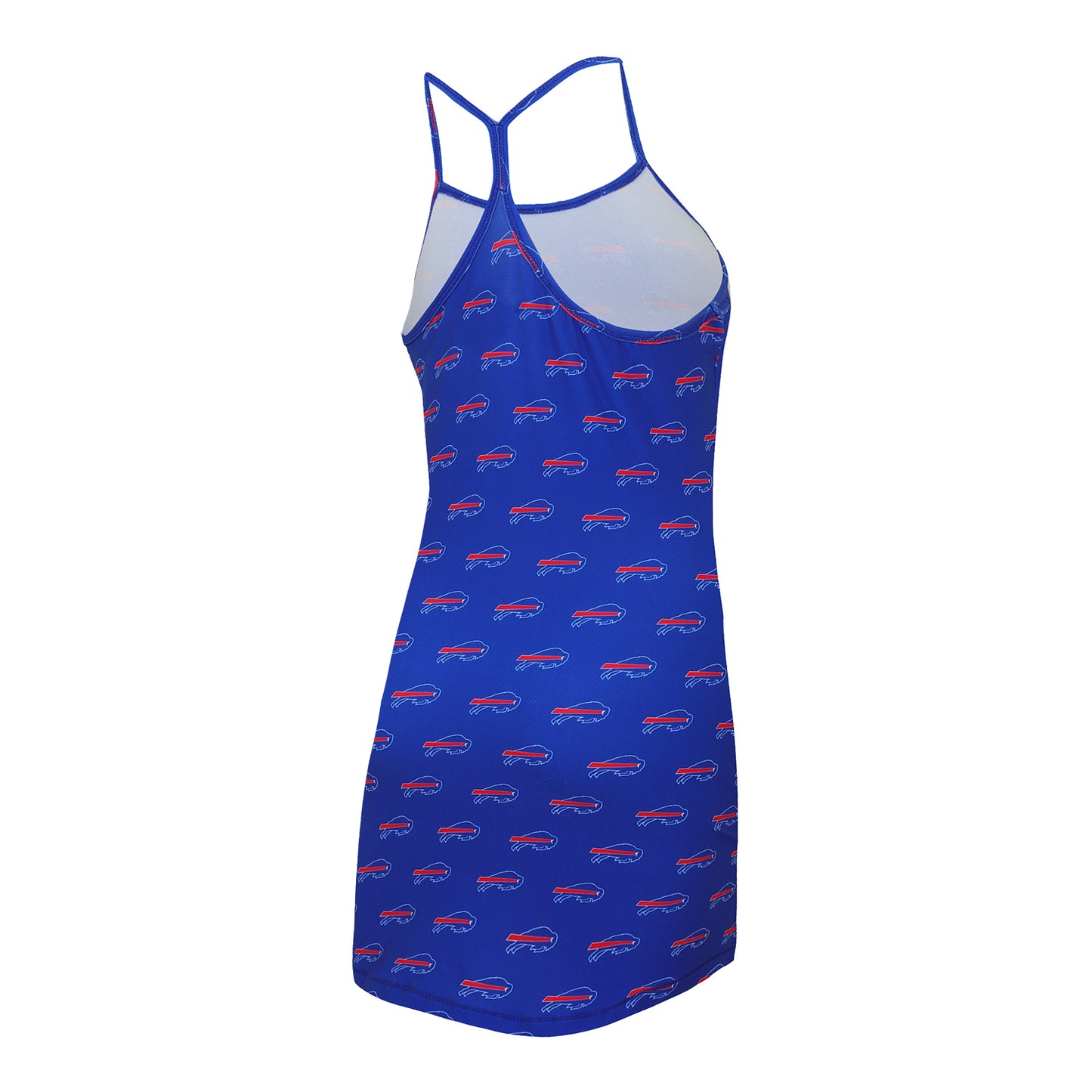 Women's Bills Concepts Sport Gauge Tank Top In Blue - Back View