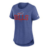 Bills Women's Nike Triblend Fashion Top In Blue - Front View