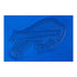 Ladies Buffalo Bills Pro Standard Triple Royal Boxy T-Shirt In Blue - Primary Logo View