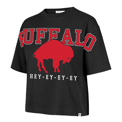 Ladies Buffalo Bills '47 Brand Outreach City T-Shirt In Black - Front View