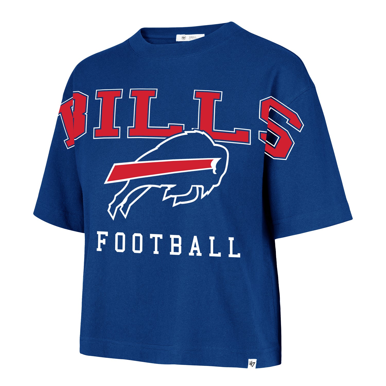 Ladies Buffalo Bills Outreach City T-Shirt In Blue - Front View