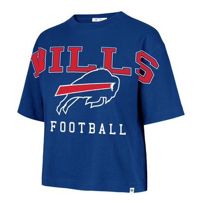 Ladies Buffalo Bills Outreach City T-Shirt In Blue - Front View