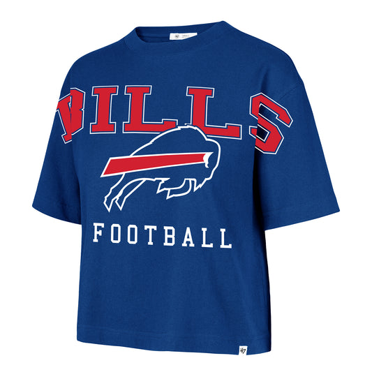 Ladies Buffalo Bills Outreach City T-Shirt In Blue - Front View