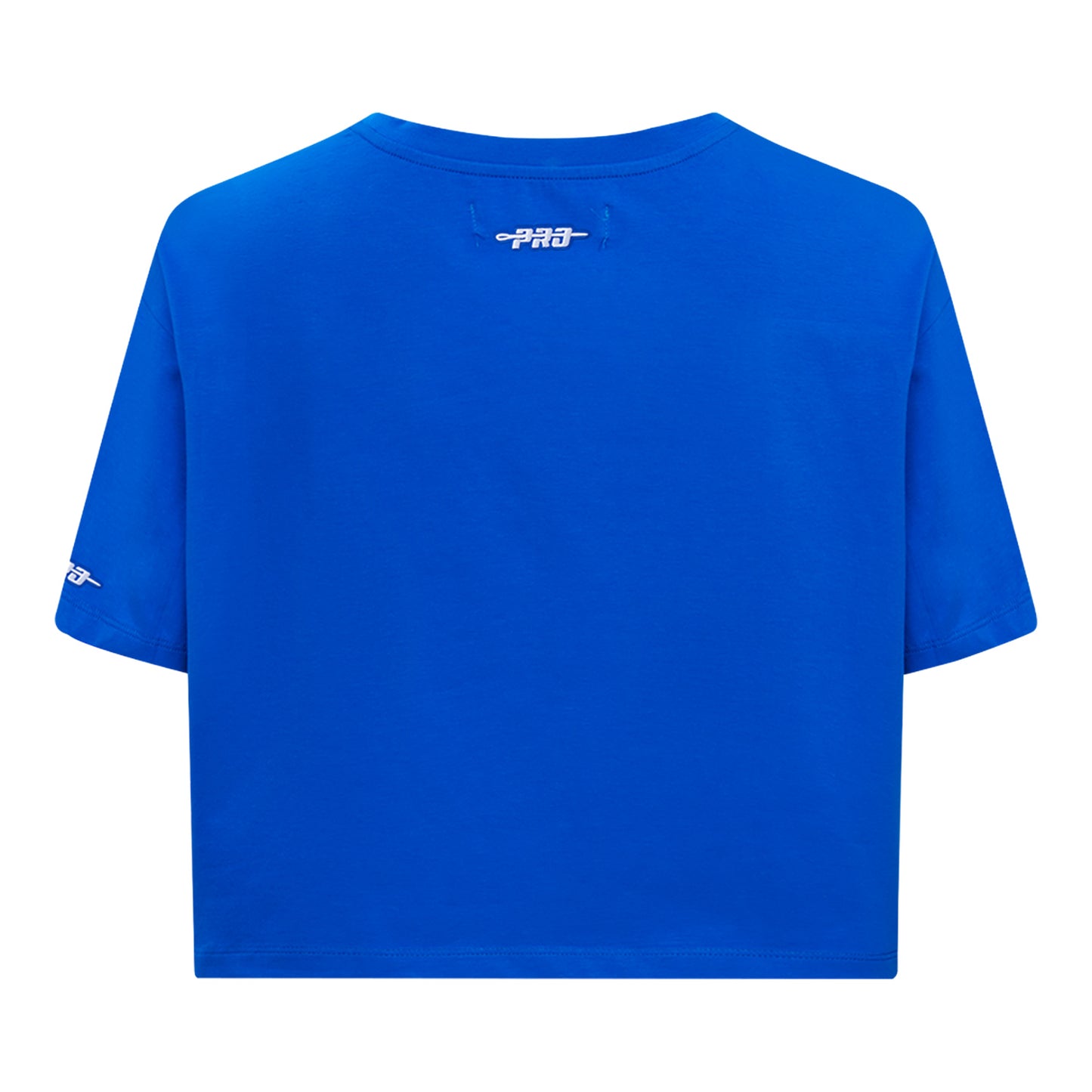 Ladies Buffalo Bills Pro Standard Classic Icon Boxy T-Shirt - Blue In Blue - Back View