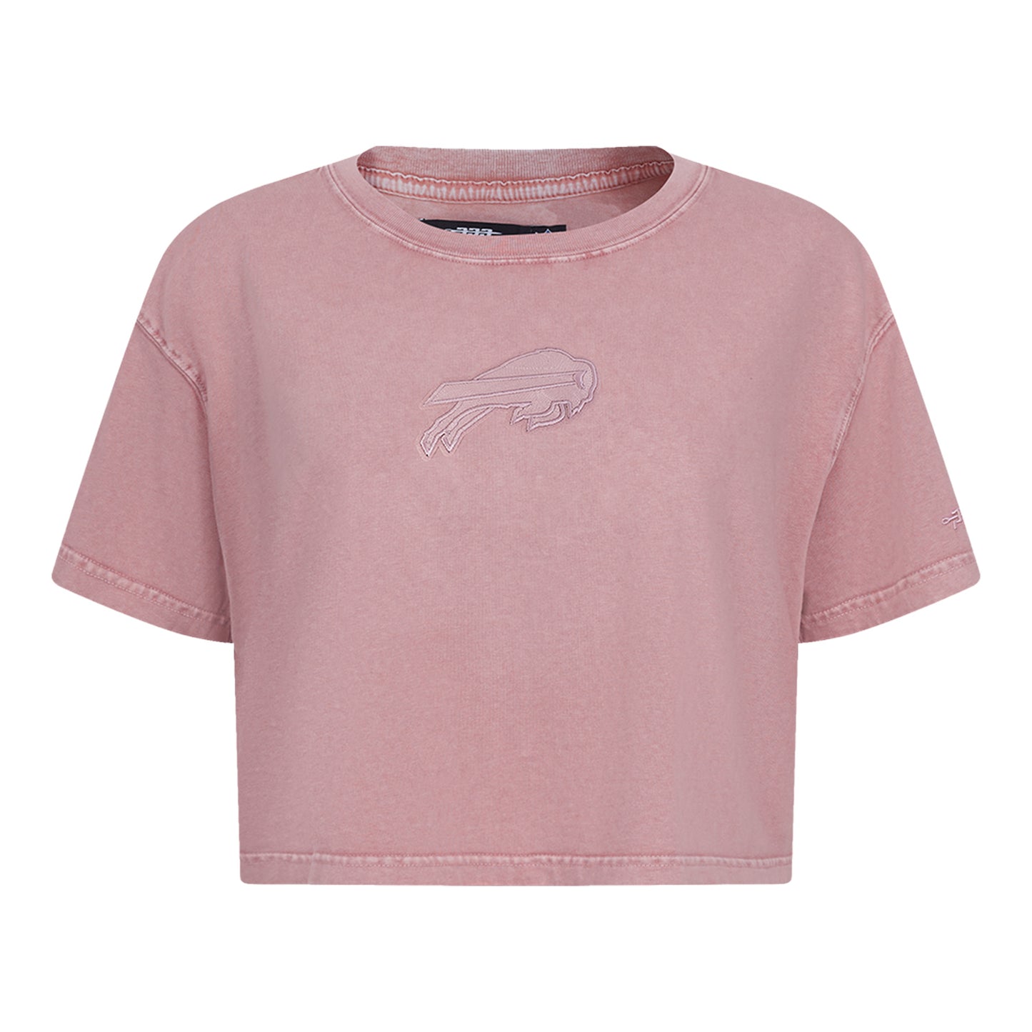 Ladies Pro Standard Washed Classic Boxy T-Shirt In Pink - Front View