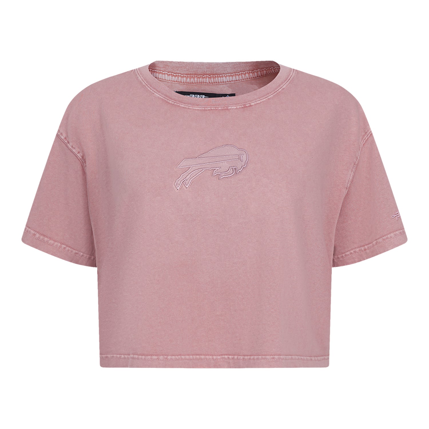 Ladies Pro Standard Washed Classic Boxy T-Shirt In Pink - Front View