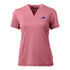 Ladies Cutter & Buck Forge Eco Heather Blade T-Shirt In Pink - Front View