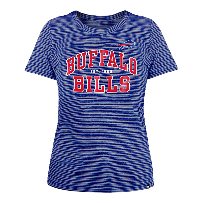 Buffalo Bills New Era Women's Glitter Gel T-Shirt - Royal