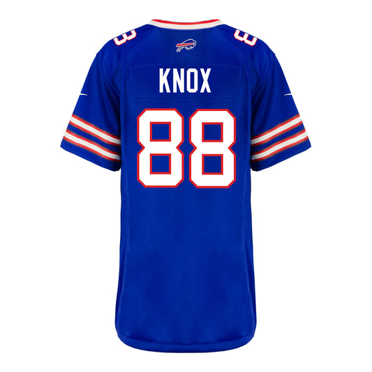 Ladies Nike Game Home Dawson Knox Jersey In Blue - Back View