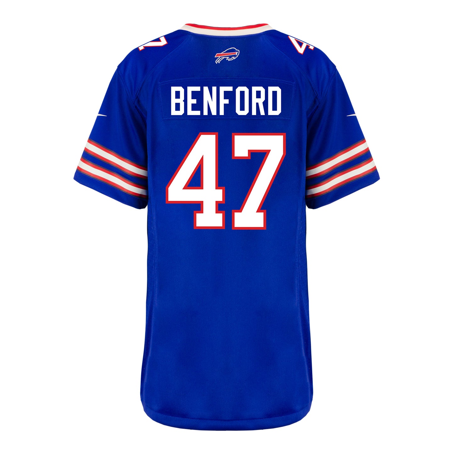 Ladies Nike Game Home Christian Benford Jersey In Blue - Back View