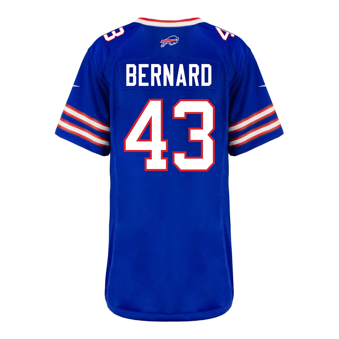 Ladies Nike Game Home Terrel Bernard Jersey In Blue - Back View