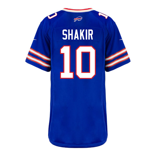 Ladies Nike Game Home Khalil Shakir Jersey In Blue - Back View