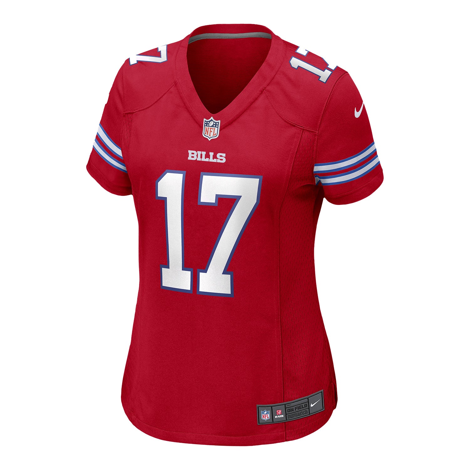 Ladies Nike Game Alternate Josh Allen Jersey In Red - Front View