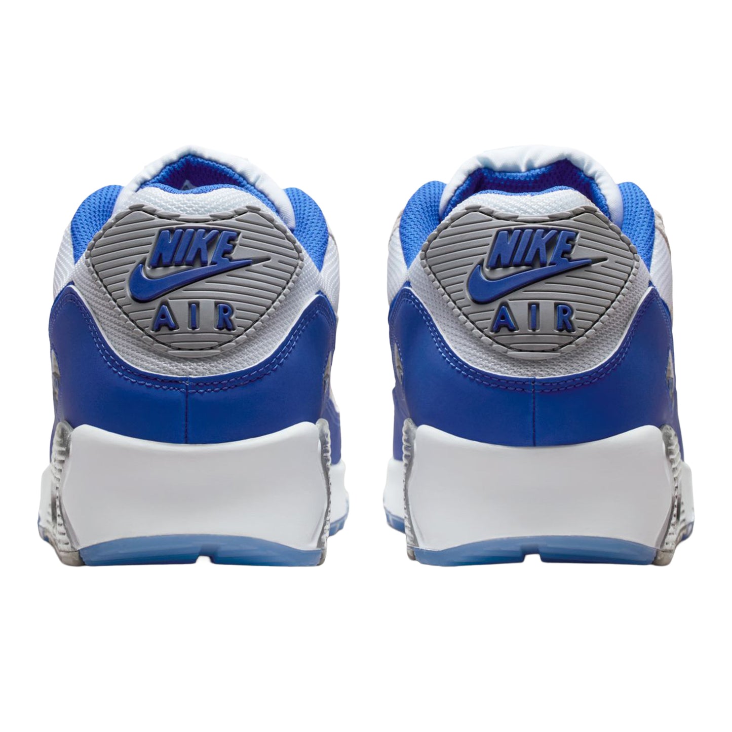 Buffalo Bills Nike Rivalry Air Max 90 Shoe In White - Back View